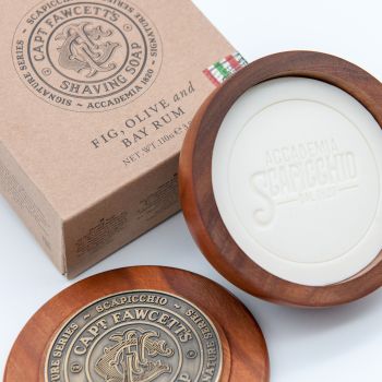 Captain Fawcett Scapicchio Fig, Olive & Bay Rum Shaving Soap 110g